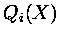 $\displaystyle Q_i(X)$