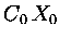 $\displaystyle C_0\, X_0$