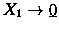 $X_1\to \underline 0$