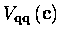 $V_{\bf qq}\left({\bf c}\right)$