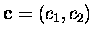 ${\bf c}=\left(c_1,c_2\right)$